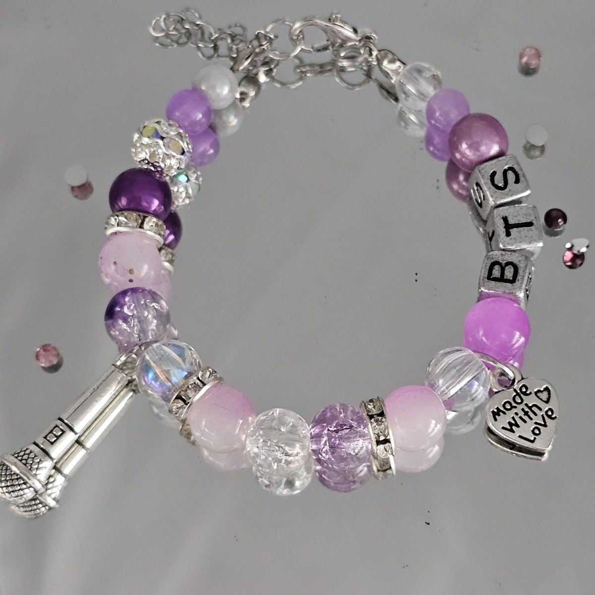 Bangtan Boys Cute "Made with Love" Bracelet