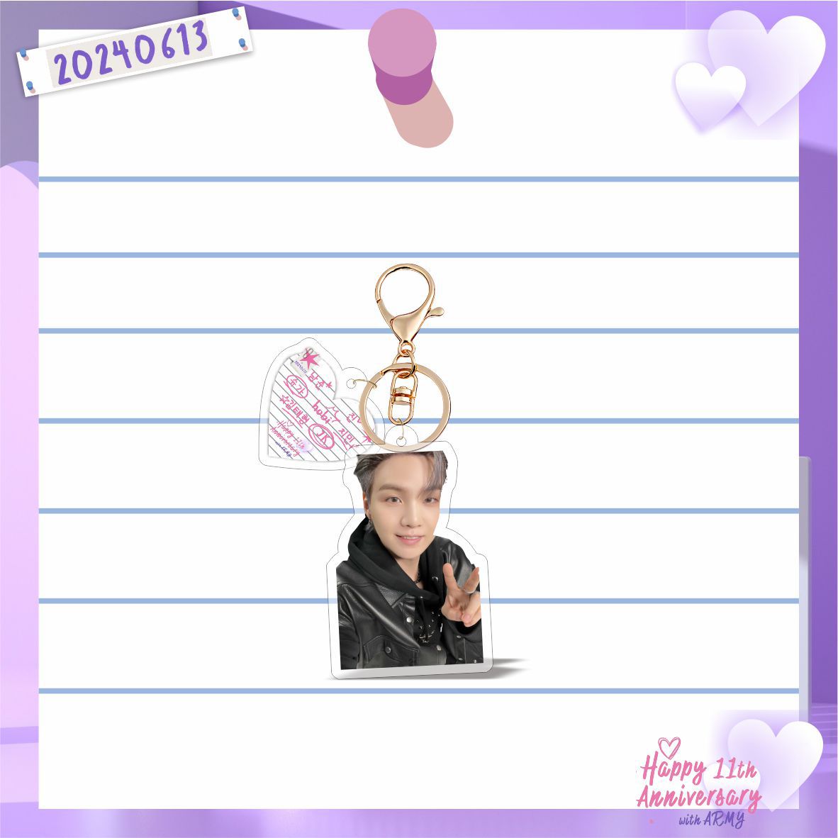 Bangtan Boys FESTA 11th Anniversary Keychains