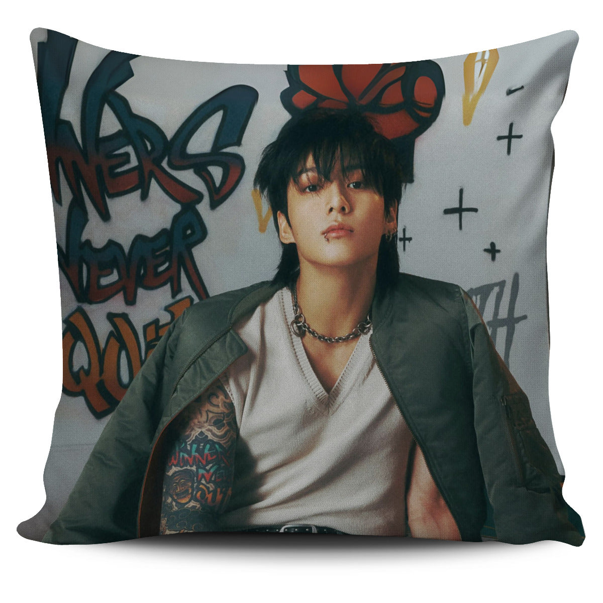 Jungkoo Golden Pillowcase