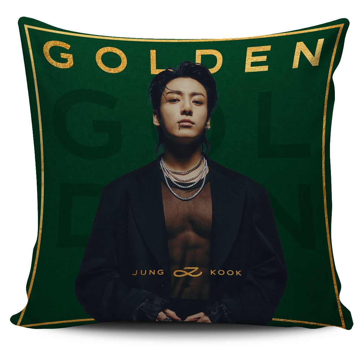 Jungkoo Golden Pillowcase