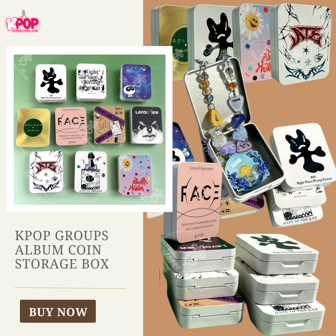 KPOP Groups Album Coin Storage Box kpop-groups-album-coin-storage-box