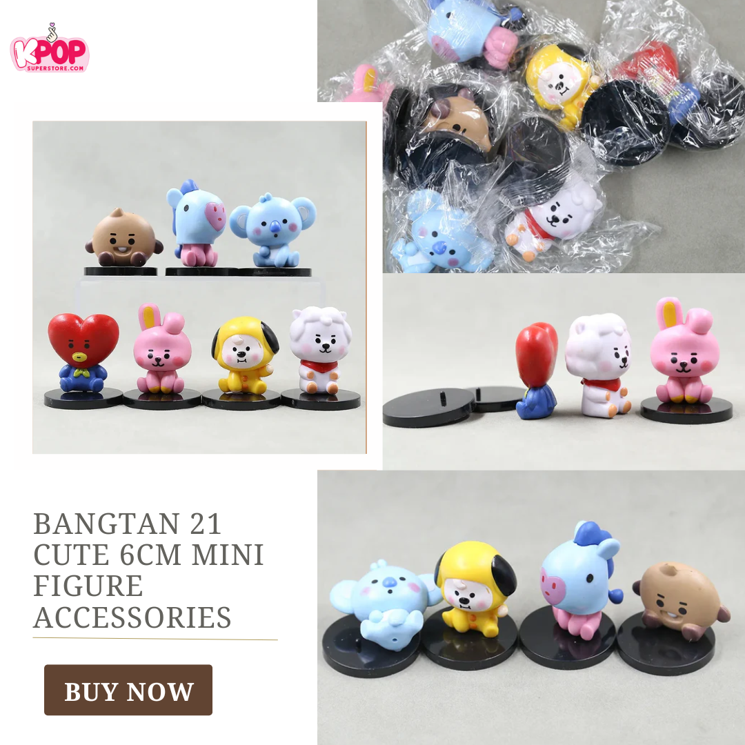 Bangtan 21 Cute 6cm Mini Figure Accessories