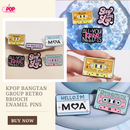 KPOP Bangtan Group Retro Brooch Enamel Pins