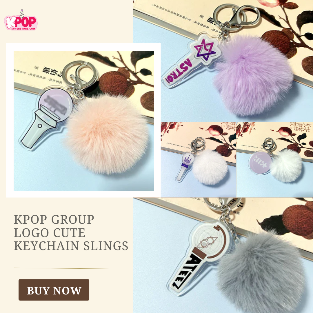 KPOP Group Logo Cute Keychain Slings