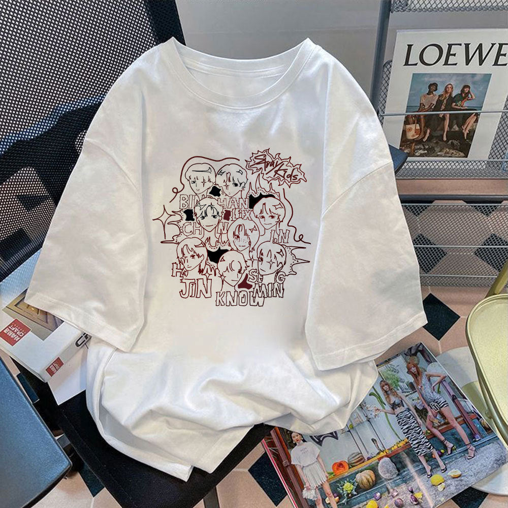 Stray Kids 2025 Doodle New Concert Shirt