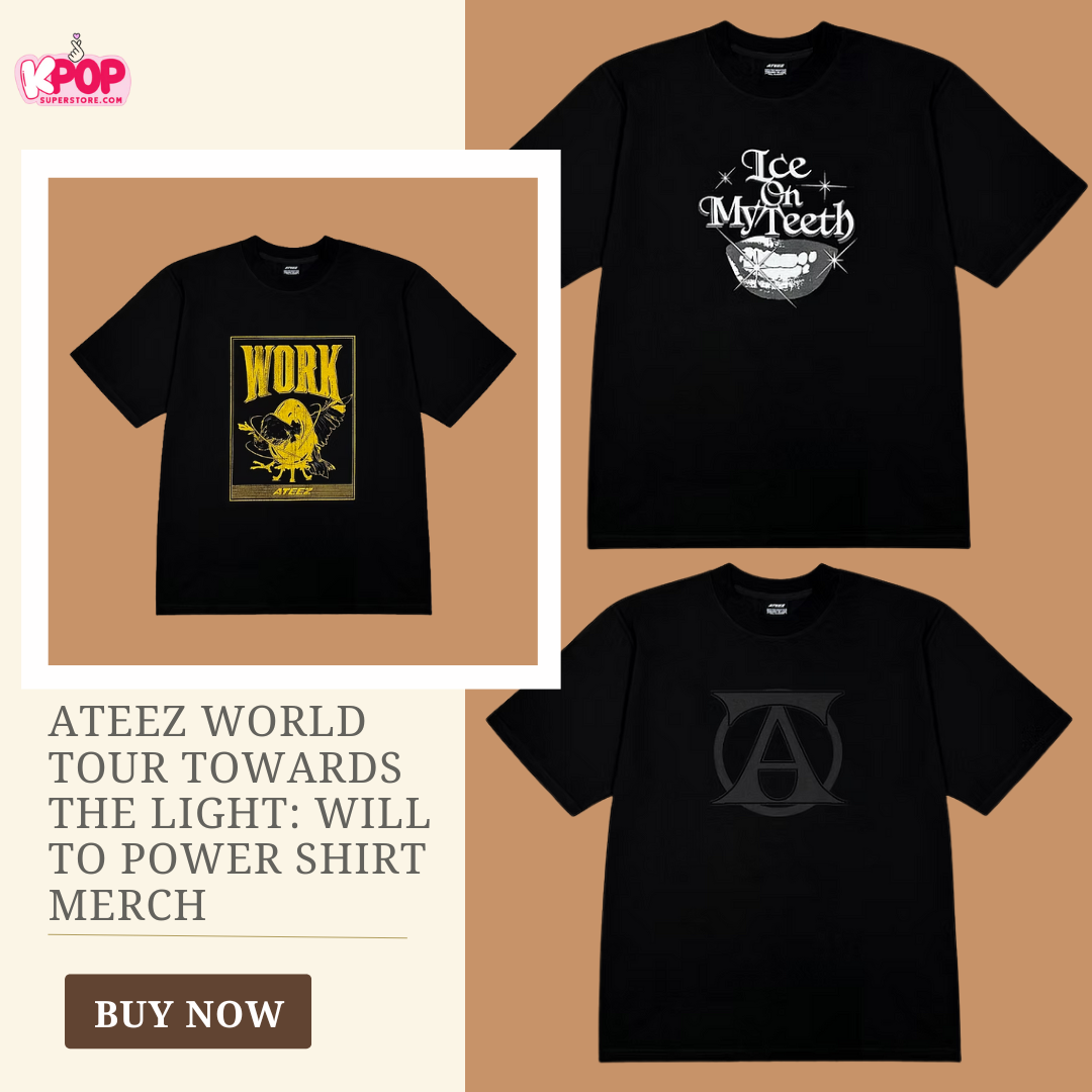 Ateez World Tour Towards The Light: Will To Power Shirt Merch