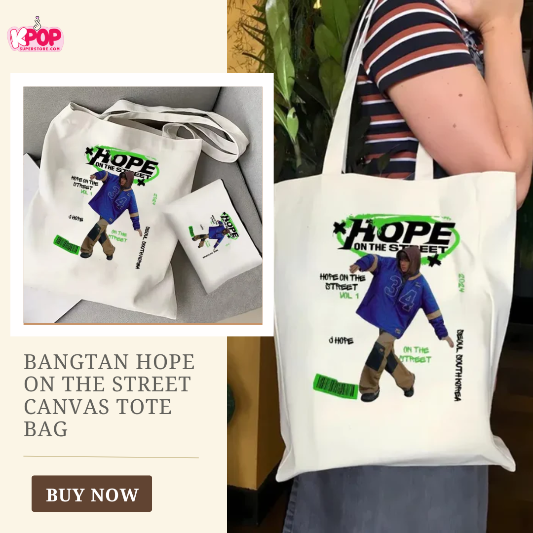 Bangtan Hope on The Street Canvas Tote Bag