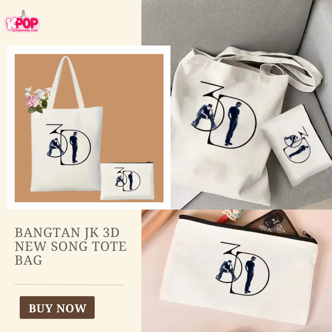 Bangtan JK 3D New Song Tote Bag