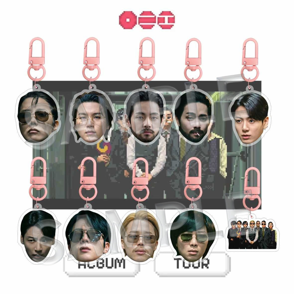 Bangtan Boys 2026 Arirang Tour Face Keychain