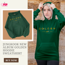 Jungkook neues Album Golden Hoodie Sweatshirt