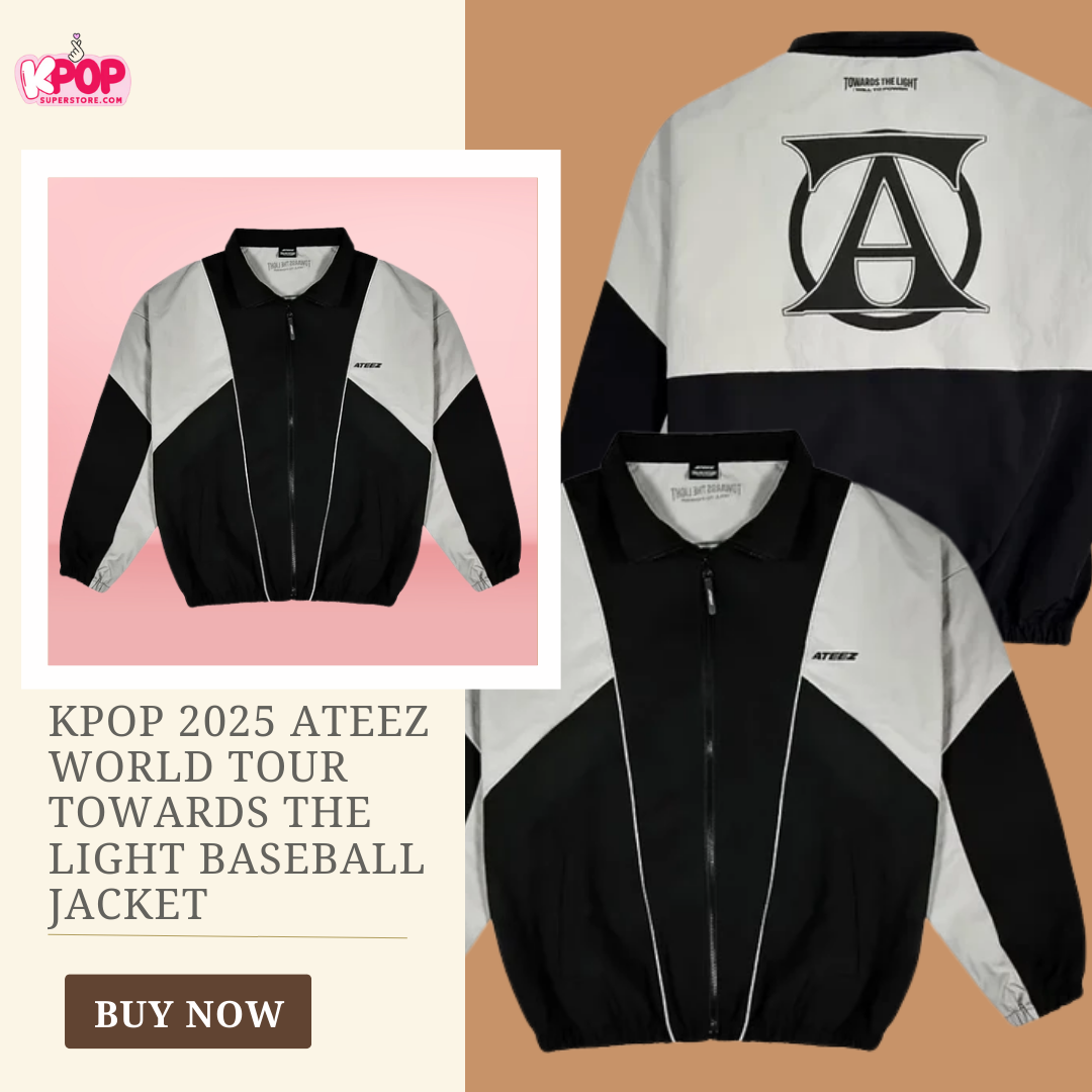 KPOP 2025 Ateez World Tour TOWARDS THE LIGHT Baseball Jacket