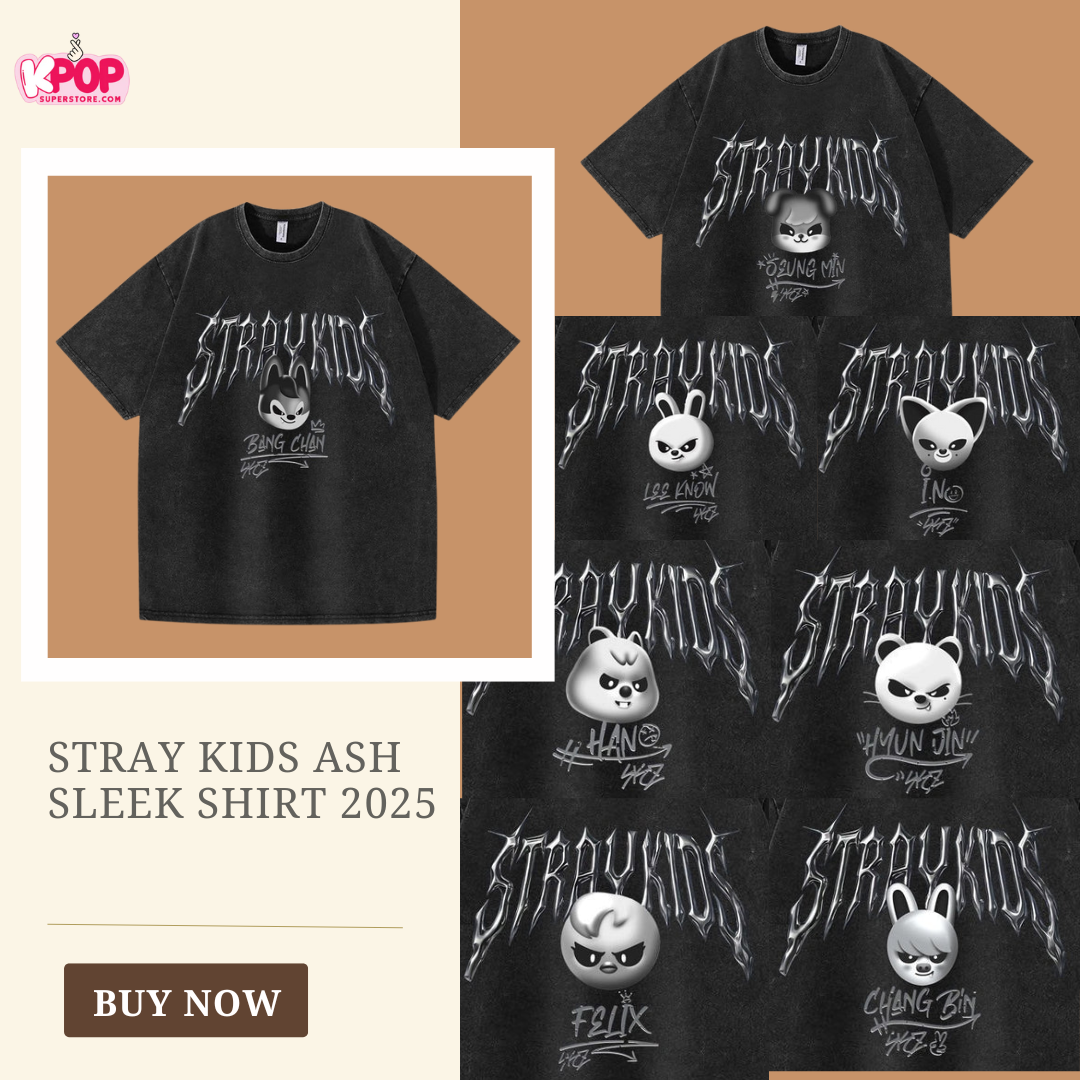 Stray Kids Ash Sleek Shirt 2025