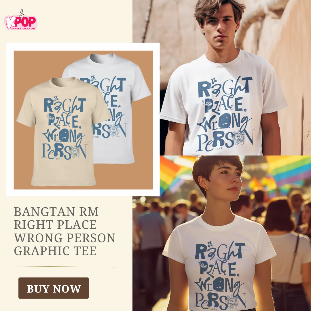 Bangtan RM Right Place Wrong Person Graphic Tee