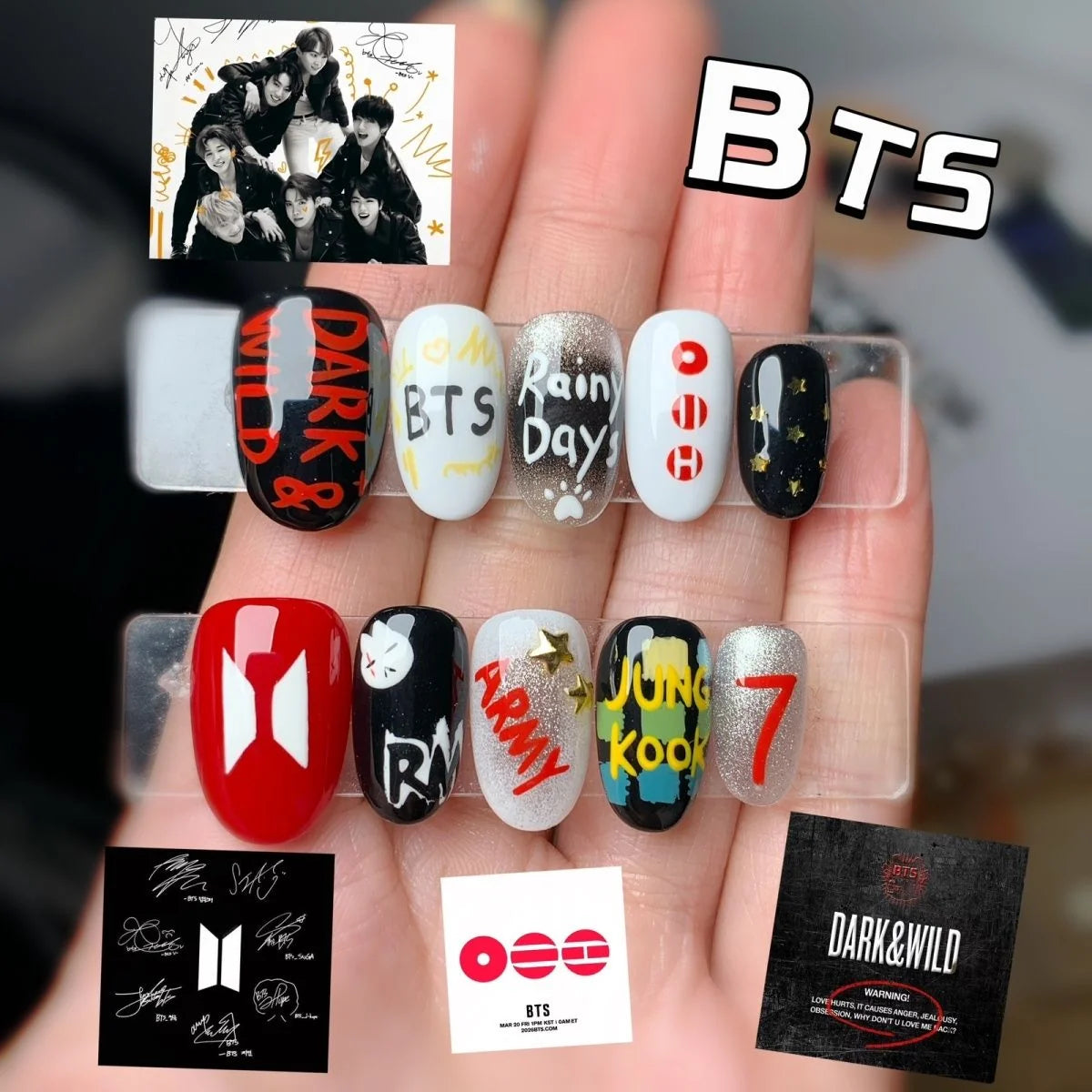 Bangtan Boys Press-On Nails Accessories