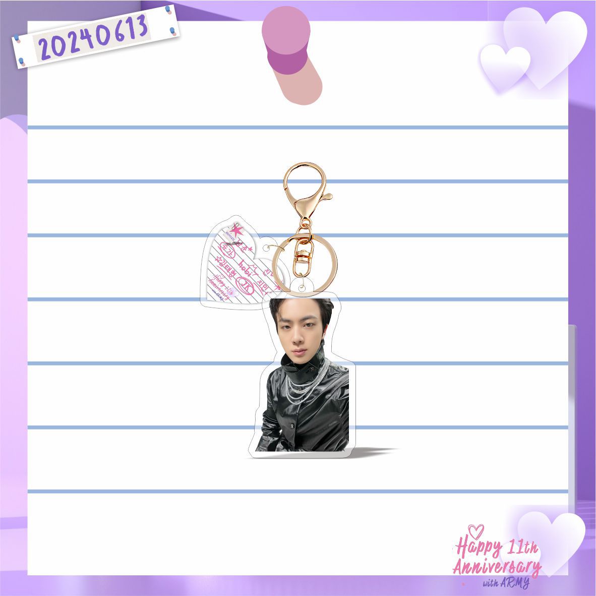 Bangtan Boys FESTA 11th Anniversary Keychains
