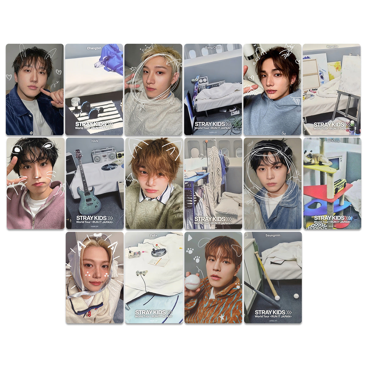 Straykids Run IT Japan Tour Photocards