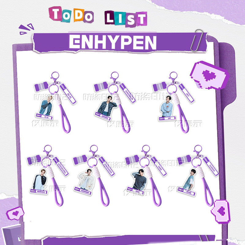 Enyhpen TO DO LIST 2026 Keychain Accessories