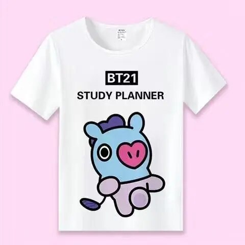 Bangtan21 Characters White Shirt