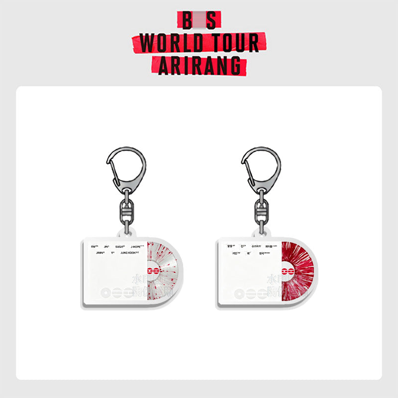 Bangtan Boys CD Red White 2026 Arirang Keychain