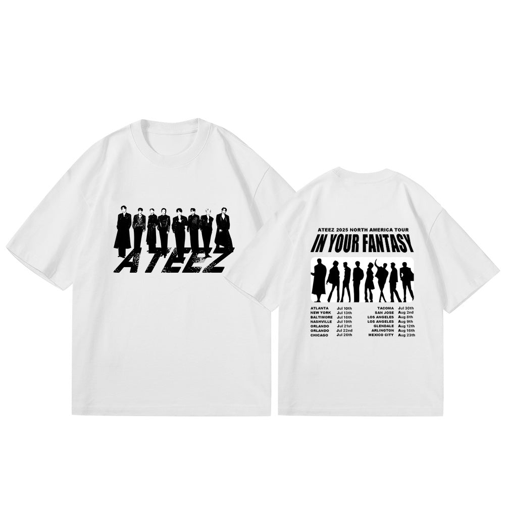 ATEEZ 2026 North America Concert Tour White Shirt