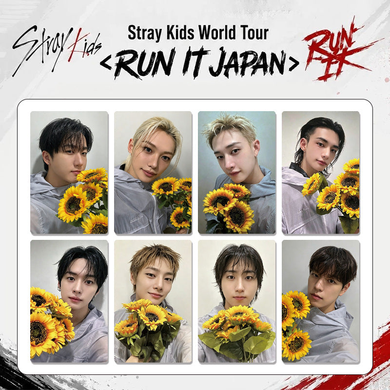 Straykids Run IT Japan Tour Sunflower Photocards