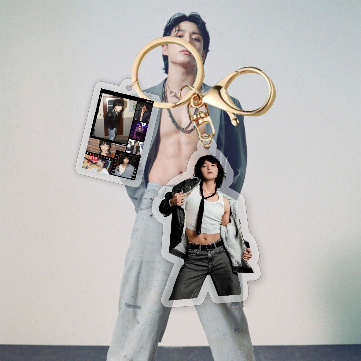 Bangtan JK Golden New Keychain