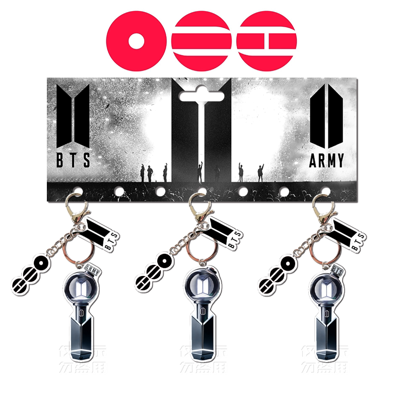 Bangtan Boys 2026 World Tour Lightstick Keychain Accessories