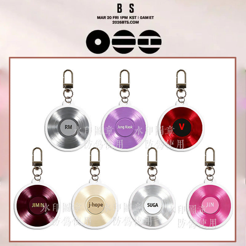 Bangtan Boys 2026 World Tour CD Keychain Accessories