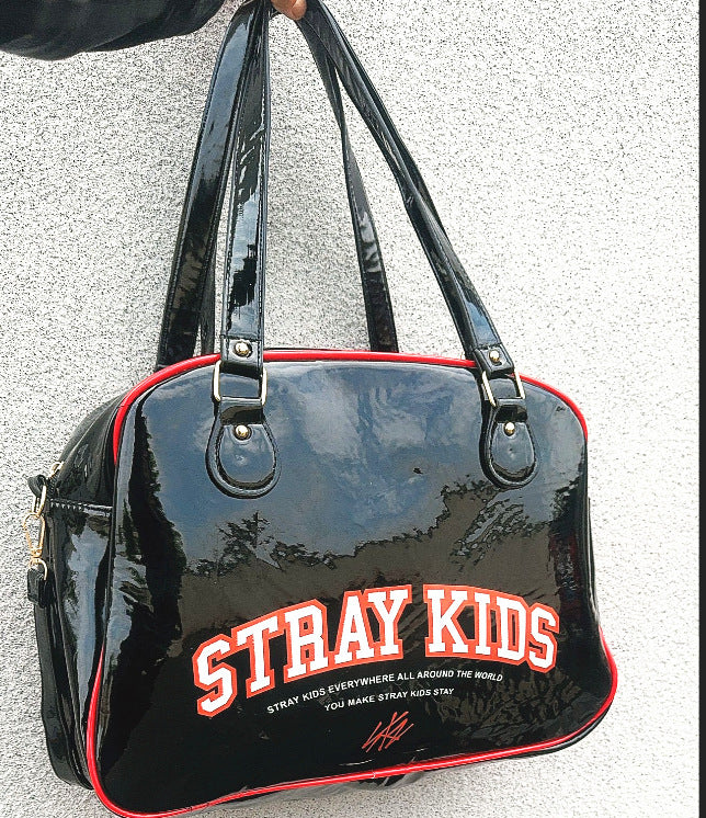 Stray Kids PU Duffel Travel Bag