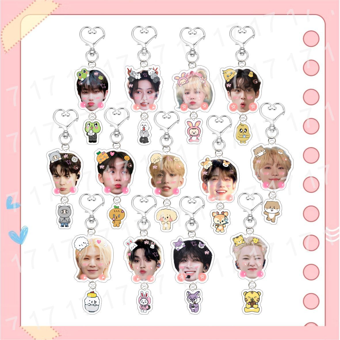 SVT New 2026 Cute Head Keychain Accessories