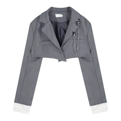 Korean Grey 3-Piece Formal Set for Women