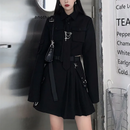 Korean Punk Black Streetwear for Women