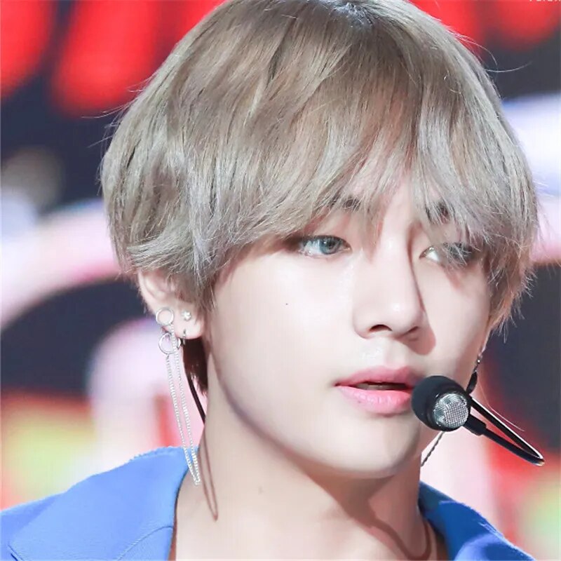 Bangtan Boys V Taehyung Titanium Stainless Steel Earrings