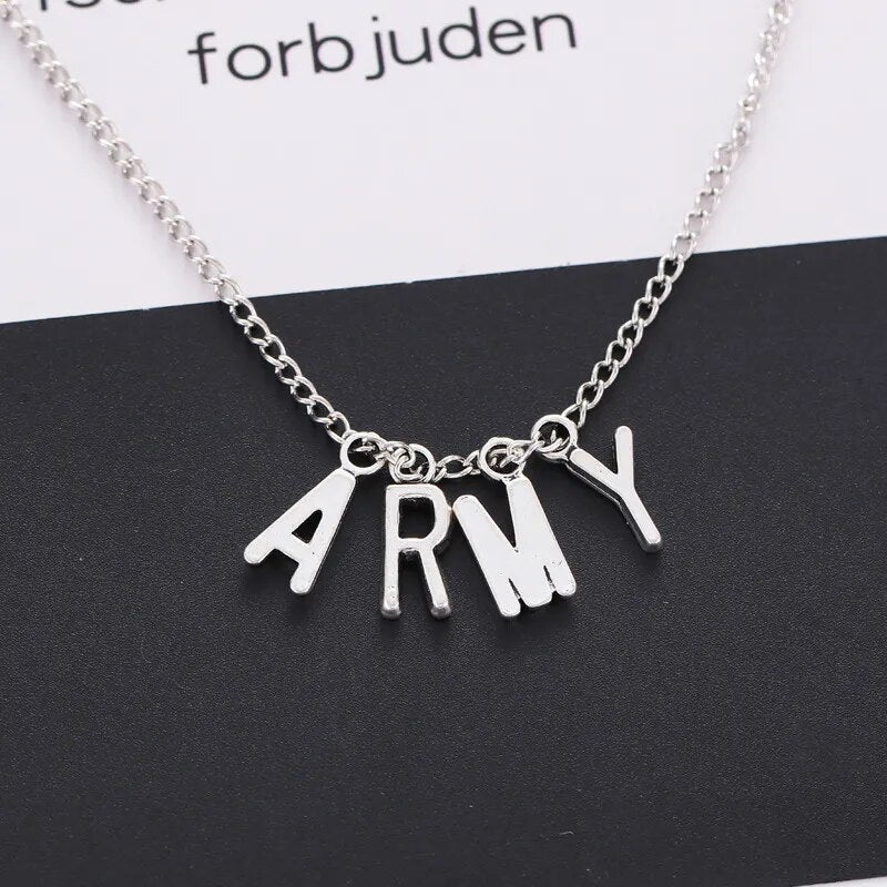 Bangtan Boys ARMY Design Necklace for Fan Collection