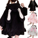 Oversized Cute Bunny Ears Hooded Sweatshirt