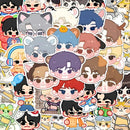 Kpop SEVENTEEN Anime Wasserfester Aufkleber