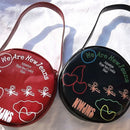 New Jeans Bunnies Leather Hand Bag