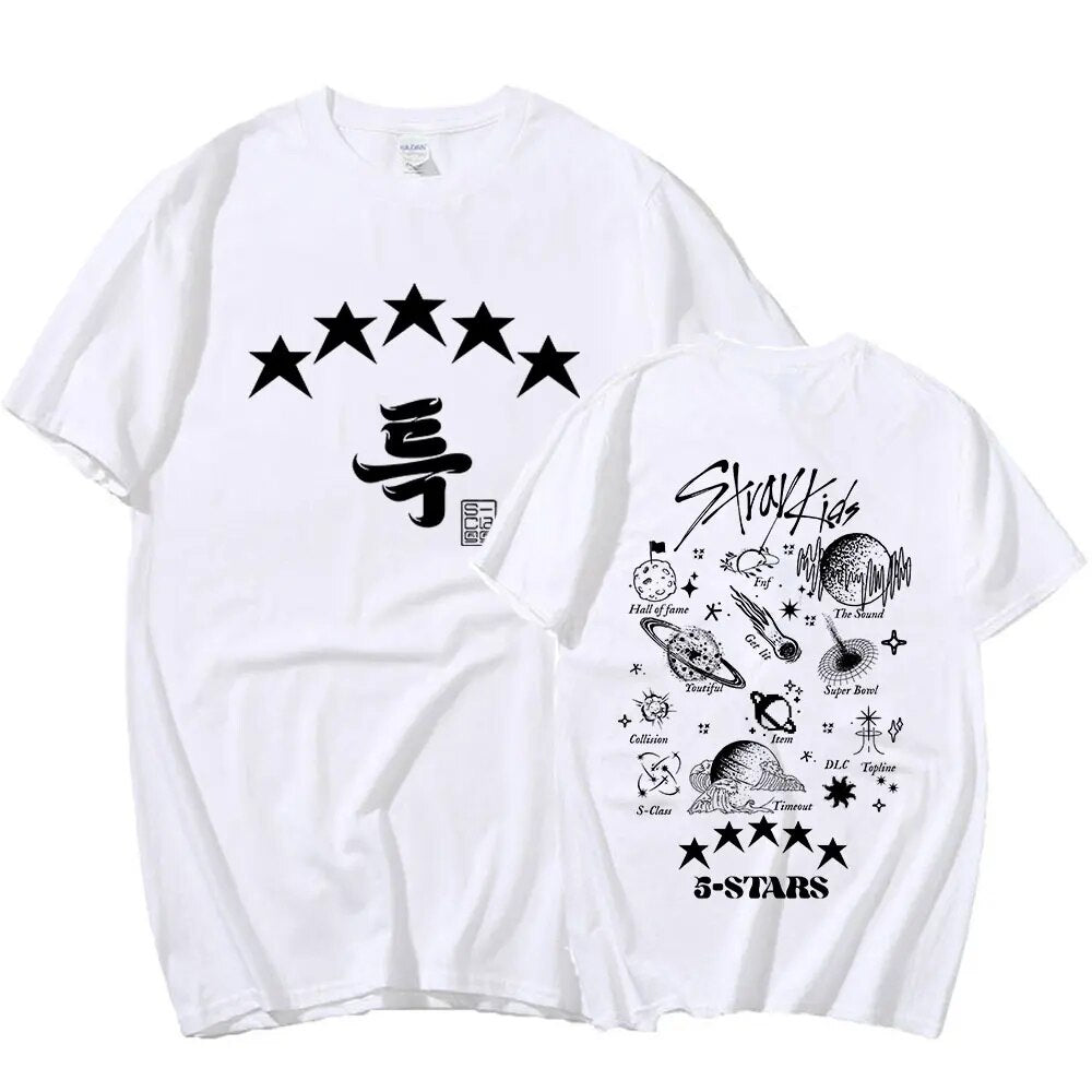 Stray Kids New Album 5 Star T-shirt Merch