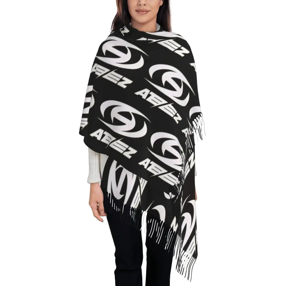 Printed Kpop ATEEZ Logo Scarf