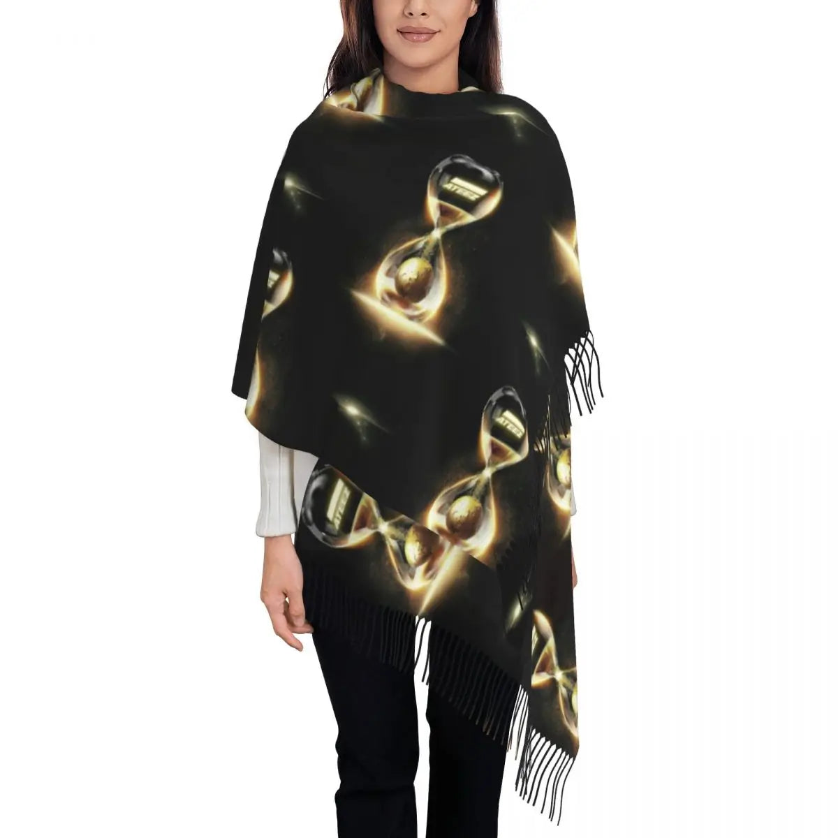 Printed Kpop ATEEZ Logo Scarf