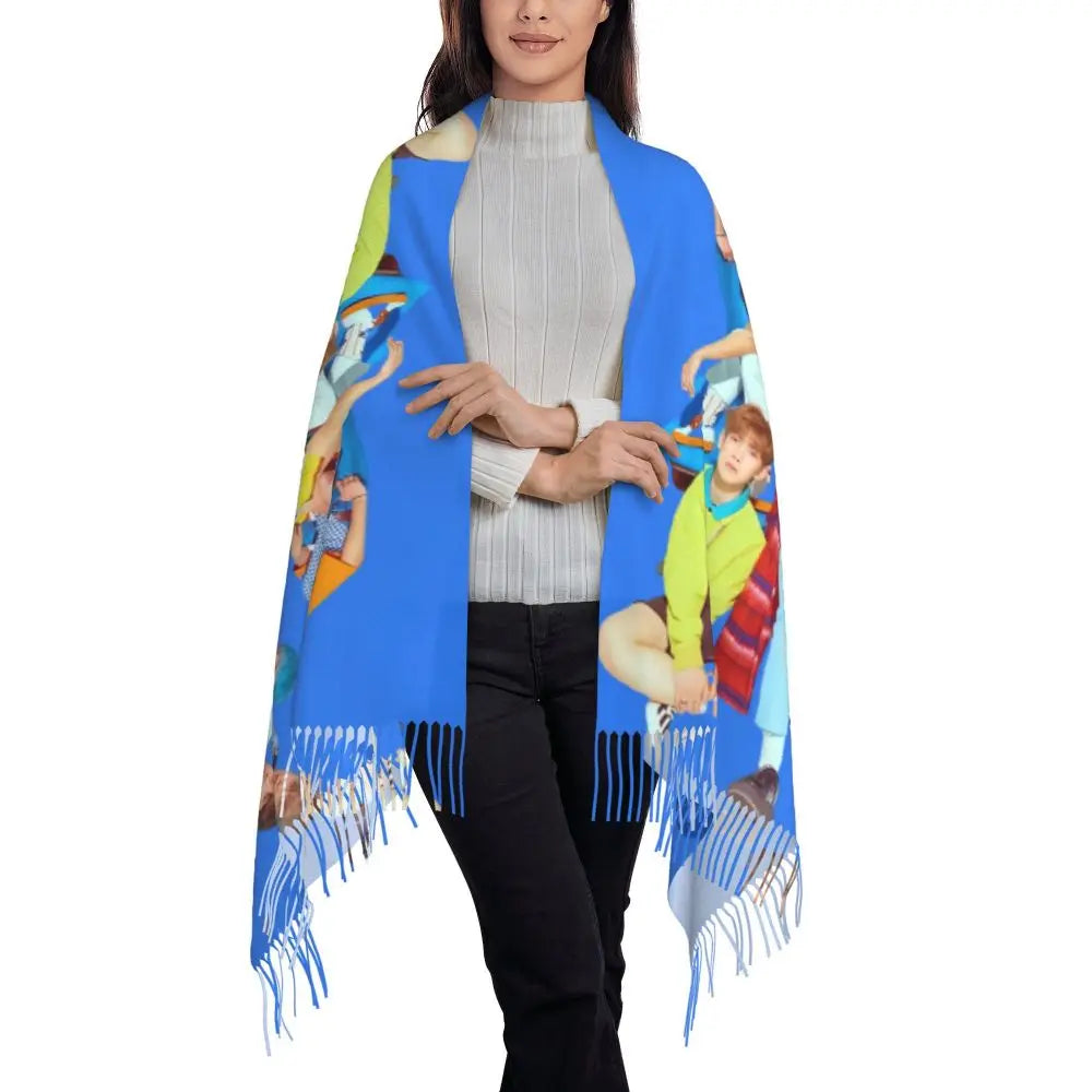 Printed Kpop ATEEZ Logo Scarf