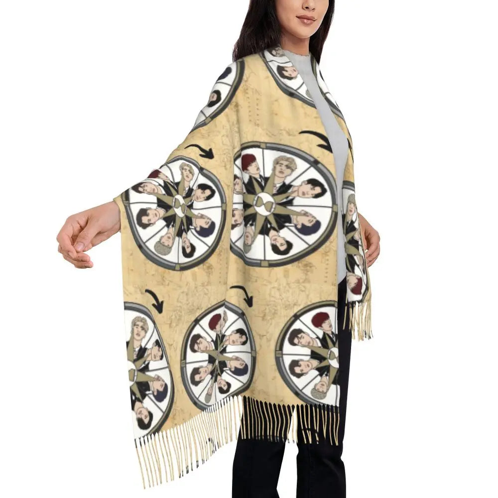 Printed Kpop ATEEZ Logo Scarf