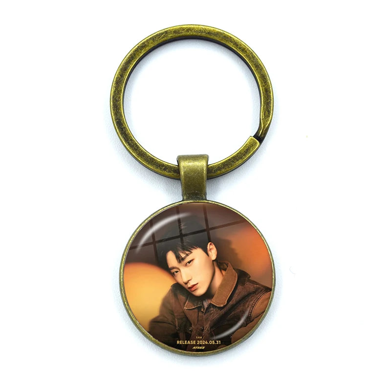 ATEEZ Golden Hour Keychain Keyring Accessories