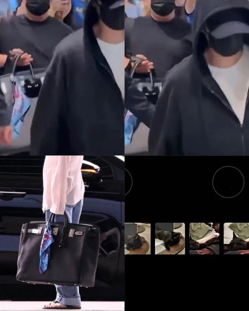 Bangtan Suga Concert Black Cat Keychain Bag Pendant