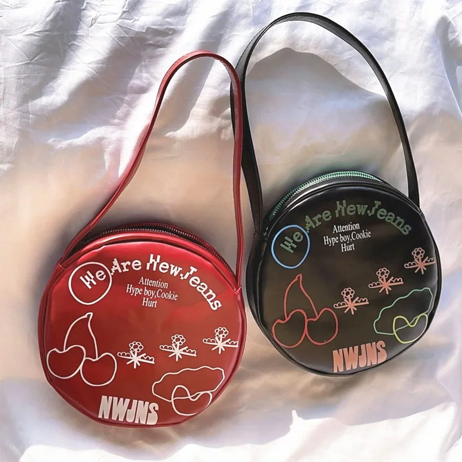 New Jeans Bunnies Leather Hand Bag