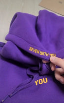 Bangtan Boys Lila Kapuzenpullover