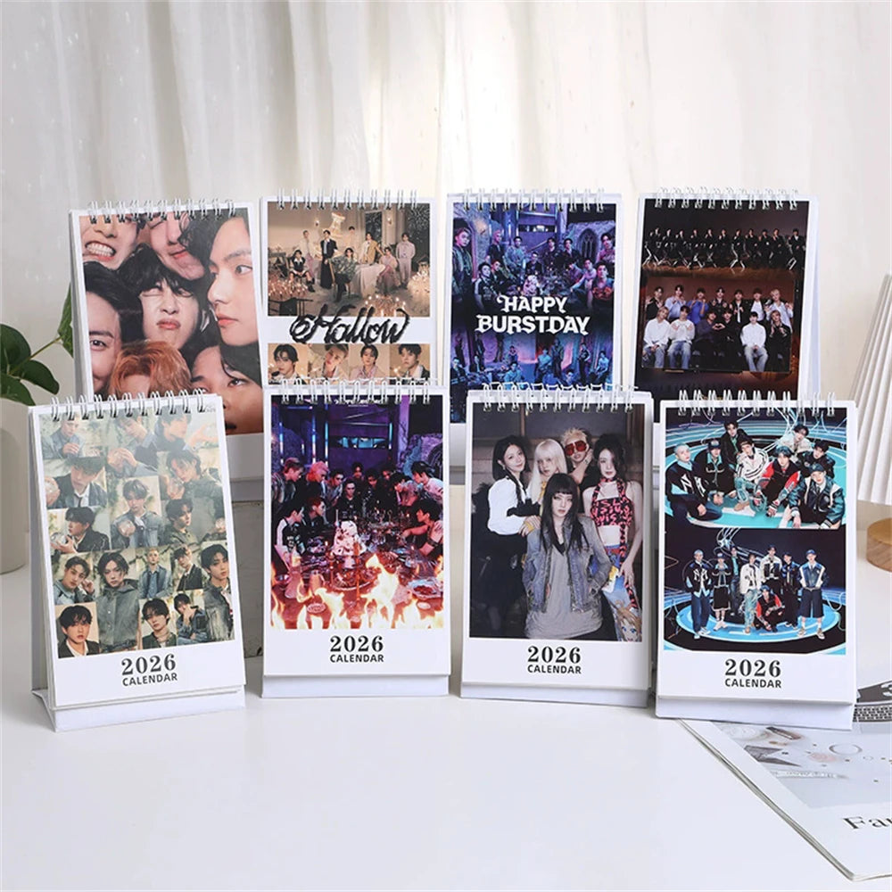 KPOP Idol Group 2026 Desk Calendar Album Photo Fashion Calendar