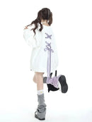Bow Tie Loose Hoodie for Women