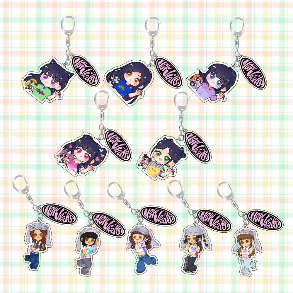 New Jeans Cute Acrylic Keychain
