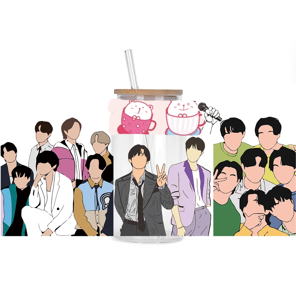 Bangtan Boys Waterproof 3D Stickers for Cups